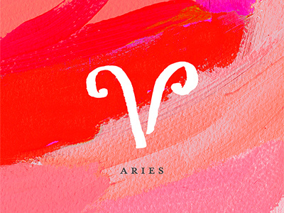 Aries abstract aries art design graphic design horoscope paint painting zodiac