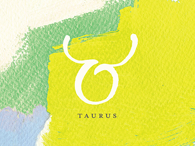 Taurus abstract art design graphic design horoscope paint painting taurus zodiac