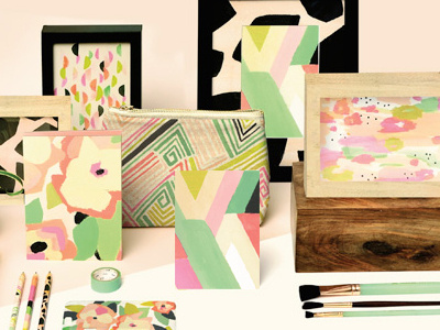 mara mi new boutique collection pattern product illustration graphic design product design stationery design surface design stationery abstract paint watercolor design