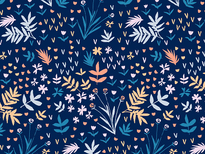 New Pattern Work botanical design floral hand drawn pattern print print and pattern surface art