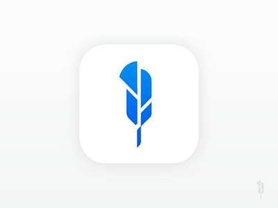 App icon concept app blue branding clean finance flat grid icon identity ios logo white