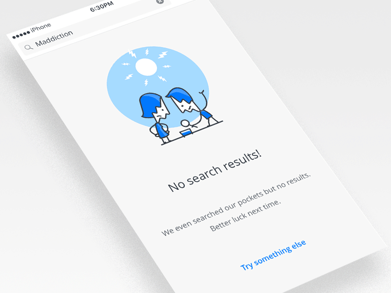 Empty state concepts infused with personality app call to action design empty states illustrations ios placeholders ui ux