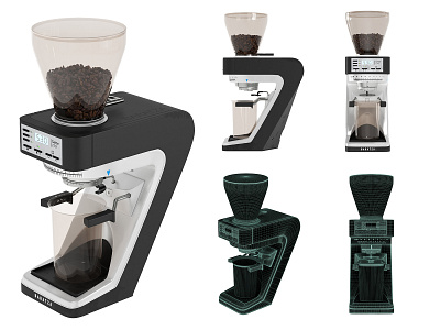 Coffee grinder Baratza Sette 3d 3d max render visualization