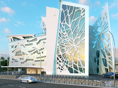 Iceberg_second view 3d max octane render shopping center visualization