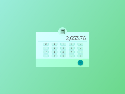 DailyUI #004 - Calculator