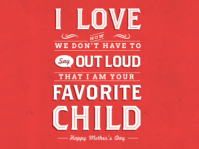 Mother's Day Card car child greeting card mother mothers day type typography