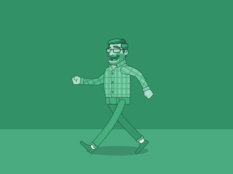 walking sequence animation beard gif hipster plaid walk