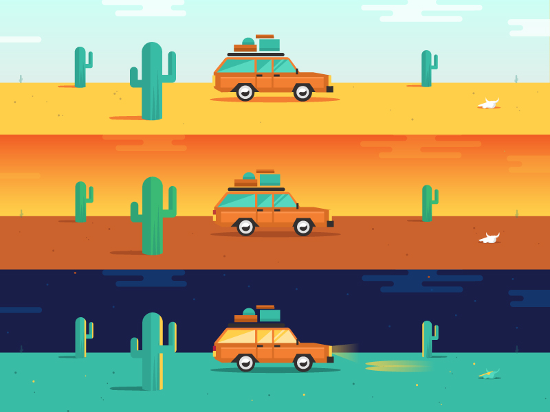 Stationwagon Color Test by Drew Ellis for NJI Media on Dribbble