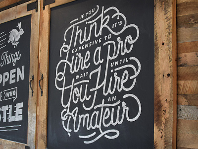Chalkboard Red Adair Quote 