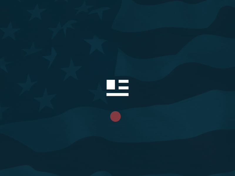 American Menu Icon america animation flag government icon menu politics ui web