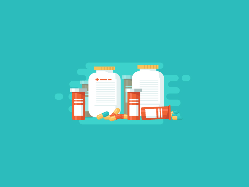 Meds flat gif illustration medicine meds pharmacy simple