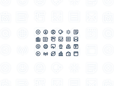 Small Icons icon grid icon set iconography icons line icon small web