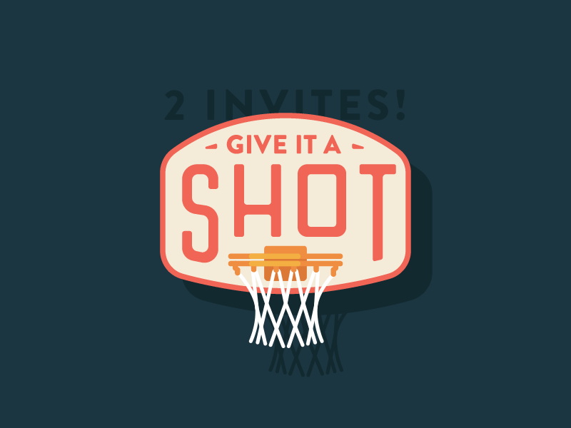 Dribbble Invites! basketball draft dribbble gif illustration invitation invites shots