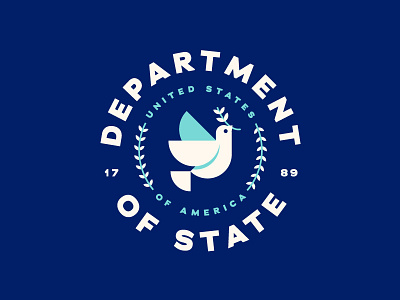 Department of State badge dove government seal state usa