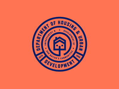 Dep. of Housing & Urban Development badge badgedesign construction department development government governor home house house design house icon seal united states