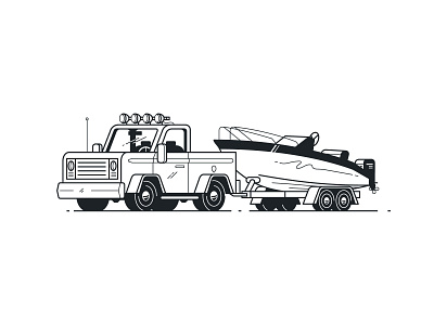 truck and trailer coloring pages