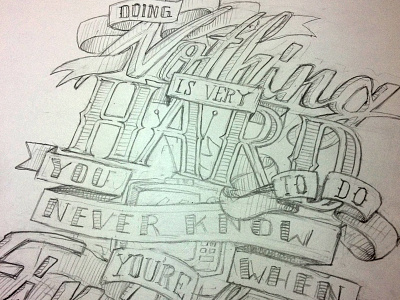 Handtype hand drawn quote sketch type typography