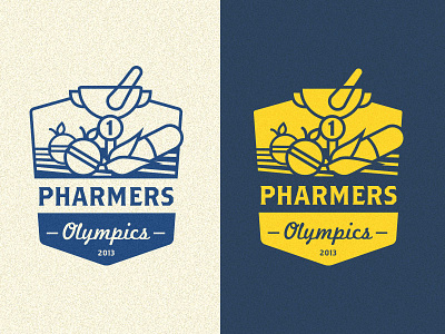 Pharmers Olympics farm logo pharmacy t shirt