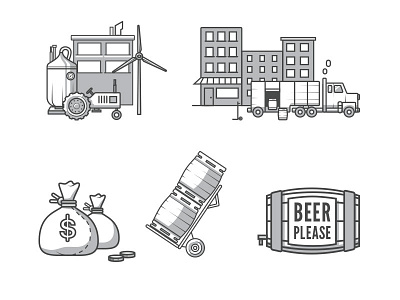 Beer Icons beer bw icon illustration nji media simple