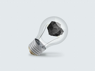 Coal energy Illustrion coal energy illustration light bulb photo realism photoshop