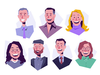 Avatars avatar bust caricature colleagues coworkers profile