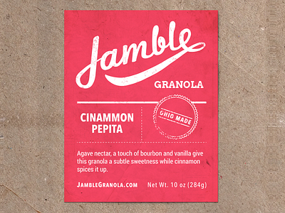 Jamble Gronola bee granola media nji nji media njimedia packaging script type