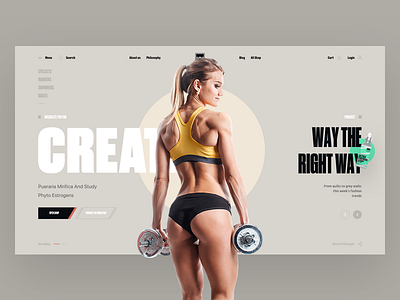 Creatin project design interface sport ui ux web