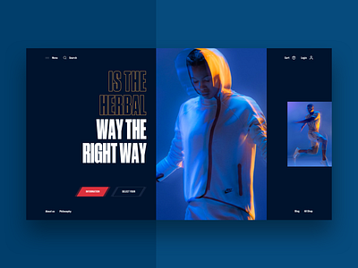 Creatin — Way The Right Way clean design girl interface sport typography ui ux web