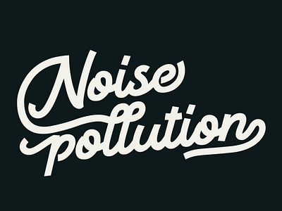 Noise Pollution branding design festival fictional idea logo music prompt typography