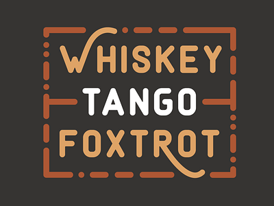 Whiskey Tango Foxtrot - WTF label exploration branding design foxtrot idea logo morse code tango vector whiskey