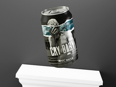 Cry Baby - Bitter soft drink mockup branding cry design fictional idea logo package tonic water