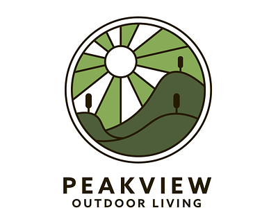 Peakview Logo Design design illustration logo vector