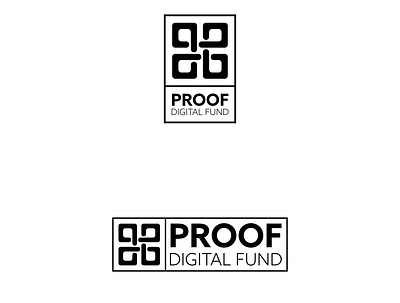 Proof Digital Fund Logo illustration logo vector