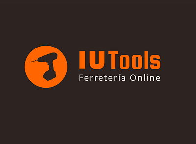 IU Tools brand brown iu logo logotype machine minimal orange tools trupper uidesign