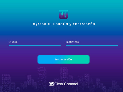 Login city clearchannel design login login page login screen smart ui uidesign ux