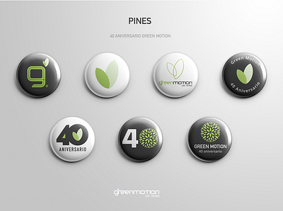 Green Motion badgedesign badges brand branding clean green greenmotion mexico motion pin plant