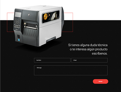 Scanner black button clean design form mexico red tech ui ui ux uidesign ux web website