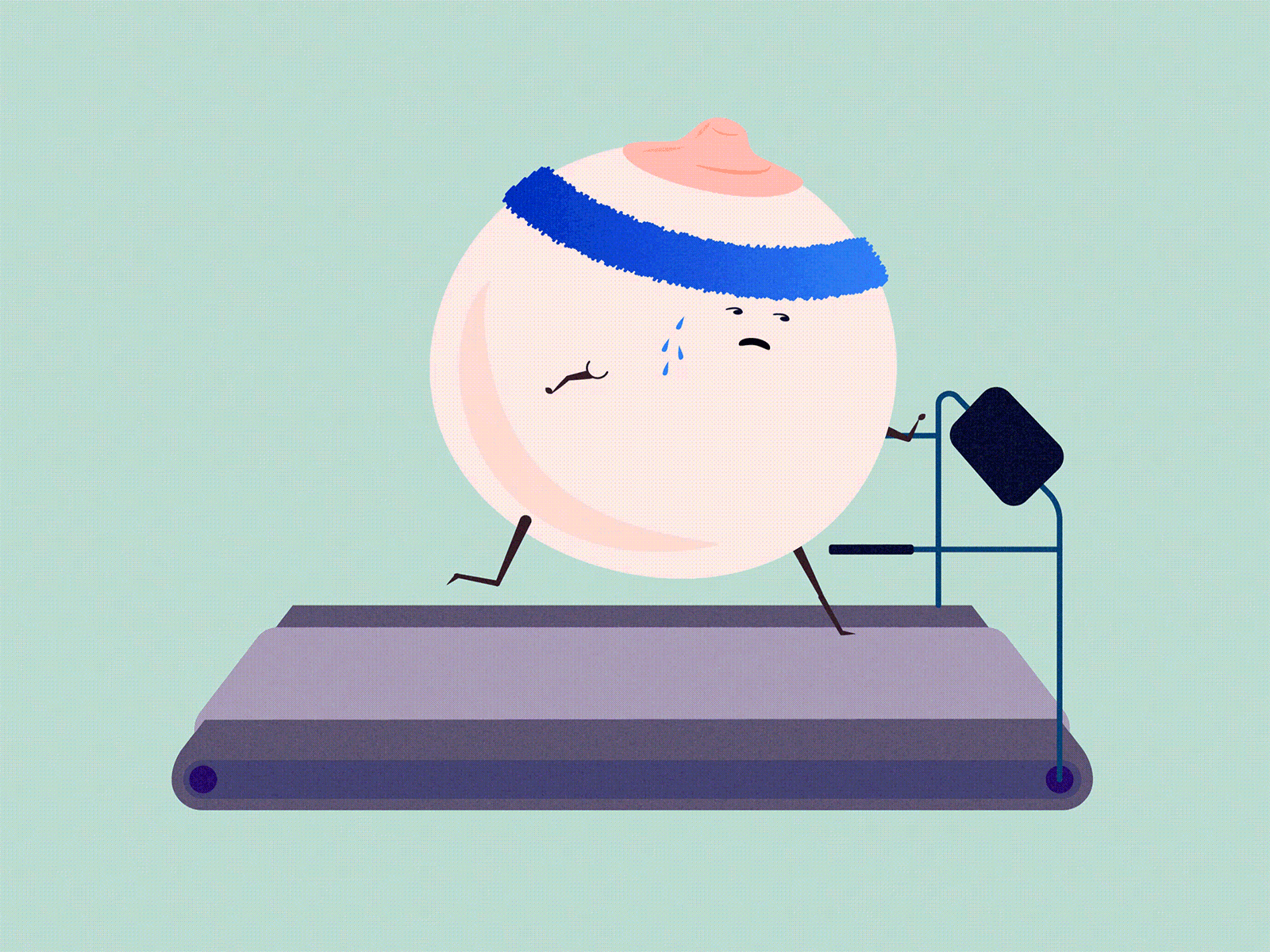 "How Working Out Benefits Your Boobs" Editorial Illustration animation editorial illustration motion graphics
