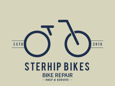 Daily logo challenge #23 adobe illustrator bicycle logo bike design bikeshop dailylogo. graphic design dailylogochallenge flat design graphic logo logodesign logodesignchallenge sterhip logo