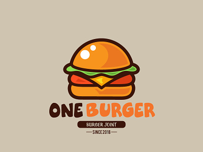 Daily logo challenge #32 adobe illustrator burger design burger joint burger logo dailylogo. graphic design dailylogochallenge flat design graphic logo logodesign logodesignchallenge one burger