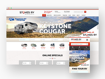 RV Web Redesign case study design design front end back end jonathan rouse typography ui user experience design ux web web design work display