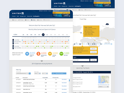 United Airlines Mileage Plus Account desktop