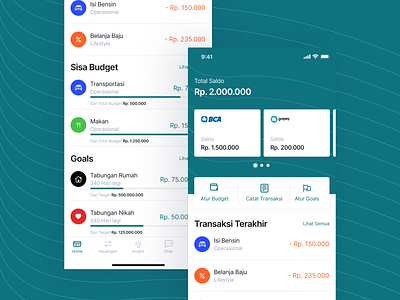 Money Management App banking budget financial fintech wallet