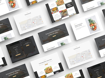 Restaurant and Catering Web Design adobexd catering food restaurant user interface web design website