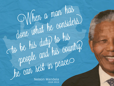 Nelson Mandela graphic design nelson mandela south africa typography