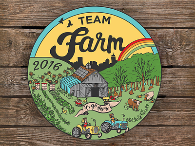 Team Farm 2016 boston farm graphic design marathon t shirt