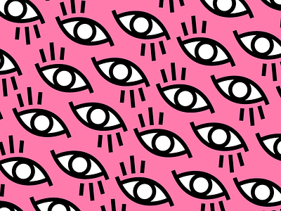 eye candy design eye eyes flat illustration pattern pink