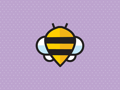 bee yourself! bee honeybee icon illustration logo