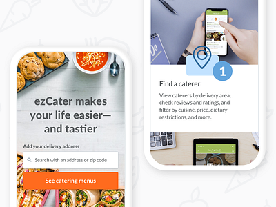 How ezCater works catering delivery design food how it works mobile product design ui ux