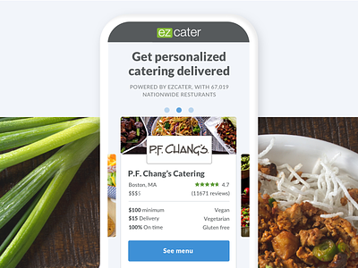 Lunch recommendation catering delivery food mobile personalization product design recommendation restaurant ui ux